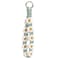 elephtree Boho Macrame Keychain Wristlet Keychain Weave Exquisite Keyring Holder Bracelet Handmade Wrist Lanyard for Women Green flower