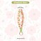 elephtree Boho Macrame Keychain Wristlet Keychain Weave Exquisite Keyring Holder Bracelet Handmade Wrist Lanyard for Women Tender pink flower