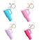 EROLPXE Mini Tumbler Keychain for Stanley Cup Cute Mini Cup Keychain Chapstick Holder for Women Men Girls Flower