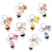 Feenmai Cartoon Keychain for Kids Stray Kids Keychain Cute Animal Pendant Acrylic Double Sided Pattern SKZ Backpack Pendant