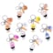 Feenmai Cartoon Keychain for Kids Stray Kids Keychain Cute Animal Pendant Acrylic Double Sided Pattern SKZ Backpack Pendant