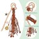 FengFaer Purse Charms Boho Bag Charms for Handbags Sun and Stars Purse Keychain Bag Charm Chainkeychains for women Brown