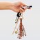 FengFaer Purse Charms Boho Bag Charms for Handbags Sun and Stars Purse Keychain Bag Charm Chainkeychains for women Brown