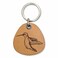ForLeatherMore Hummingbird Genuine Leather Keychain Bird keychains Gift