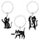 FRVTJS Cute Black Cat Cool Stuff Keychain for Women Men Cool Stuff Cats Decor Funny Halloween Christmas Keychain Cat Lover Gifts Ideas Keychains for Women Men