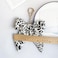 Fuerxy Leopard Print Bow Bag Charm for Purse Handbags Bag Accessories Charms PU Key Charms Brown