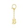 GAOKOXI Gold Bubble Initial Keychain Charm for Women Chunky Bag Purse Charms B Letter Key Chains for Handbag Cute Accessories