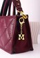 GAOKOXI Gold Bubble Initial Keychain Charm for Women Chunky Bag Purse Charms B Letter Key Chains for Handbag Cute Accessories