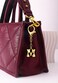 GAOKOXI Gold Bubble Initial Keychain Charm for Women Chunky Bag Purse Charms B Letter Key Chains for Handbag Cute Accessories