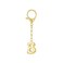 GAOKOXI Gold Bubble Initial Keychain Charm for Women Chunky Bag Purse Charms B Letter Key Chains for Handbag Cute Accessories