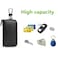 Funny live Genuine Leather Key Holder Bag with 2 Card Slots 6 Hooks Access Card Case for Men Women Brown
