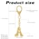 Vintashion Gold Plated Bubble Initial Letter Keychain for Women Car Key Bag Purse Decorative Keyring Charm Accessory Letter A
