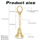Vintashion Gold Plated Bubble Initial Letter Keychain for Women Car Key Bag Purse Decorative Keyring Charm Accessory Letter A