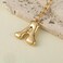 Vintashion Gold Plated Bubble Initial Letter Keychain for Women Car Key Bag Purse Decorative Keyring Charm Accessory Letter A