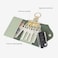 GOLF SUPAGS Women PVC Leather Car Key Chain Card Holder Wallet Pouch 6 Hook Snap Closure keys Money Organizer Case Bean GreenAsh Green style2