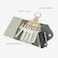 GOLF SUPAGS Women PVC Leather Car Key Chain Card Holder Wallet Pouch 6 Hook Snap Closure keys Money Organizer Case Bean GreenAsh Green style2