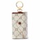 GOLF SUPAGS Women PVC Leather Car Key Chain Card Holder Wallet Pouch 6 Hook Snap Closure keys Money Organizer Case BrownWhite style2