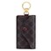 GOLF SUPAGS Women PVC Leather Car Key Chain Card Holder Wallet Pouch 6 Hook Snap Closure keys Money Organizer Case BrownWine