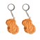 GTONEE Handmade Keychain Imitation Chicken Nuggets Keychain Kids Toy Foods Props Novelty Key Chain Men And Women Keyring 2pcs