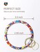Heesch Bangle Key Ring Bracelet Keychain Key Ring Bracelet for Women Acetate Circle Keyring for Wrist Multi Color
