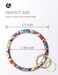 Heesch Bangle Key Ring Bracelet Keychain Key Ring Bracelet for Women Acetate Circle Keyring for Wrist Multi Color