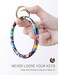Heesch Bangle Key Ring Bracelet Keychain Key Ring Bracelet for Women Acetate Circle Keyring for Wrist Multi Color