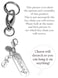 Hidden Hollow Beads Birthstone Charm Key Chain Ring Womens Purse or Necklace Charm Comes in a Gift Bag May