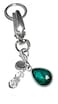 Hidden Hollow Beads Birthstone Charm Key Chain Ring Womens Purse or Necklace Charm Comes in a Gift Bag May