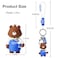 HONYJOOM Kawaii Keychain Bear Keychain Cartoon Cute Keychains for Women Men Boyfriend Best Friend Car Backpack Charms