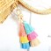 I-BOSOM IBOSOM Colorful Boho Pom Pom Tassel Bag Charm Key Chain R01 style