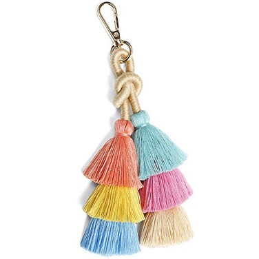 I-BOSOM IBOSOM Colorful Boho Pom Pom Tassel Bag Charm Key Chain R01 style