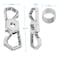 Idakekiy Key Chain Heavy Duty Car Keychain Clip Dual Bottle Opener with 4 Key Rings for Men or Women