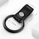 Idakekiy Zinc Alloy Key Rings Leather Part Button Key Clip Carabiner Keychain Split Keyrings for Men and Women