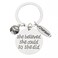 Infinity Collection Softball Keychain for Girls Inspirational She Believed She Could So She Did Charm Softball Jewelry Accessories for Teens