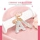 Prometheism Initial Letter Keychain for Women Girls Bling cute KeyChain for Car Key Accessories Lanyard and Backpack BagPerfect Gift WhiteA