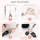 HONYJOOM Initial Letter Keychain for Women Girls Girly Bling Rhinestone Sparkly Key Chains Cute Car keys Backpack Bag Charms Pom Pom Keychains Wristlet Accessories S keychain black