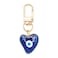 Jasimkiss Evil Eye Keychains Sweatheart Keychains Protection Charm for Women Men Car Key Ring Bag Purse Accessories DeepBlue