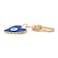 Jasimkiss Evil Eye Keychains Sweatheart Keychains Protection Charm for Women Men Car Key Ring Bag Purse Accessories DeepBlue