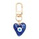 Jasimkiss Evil Eye Keychains Sweatheart Keychains Protection Charm for Women Men Car Key Ring Bag Purse Accessories DeepBlue