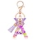 JINGUAZI Initial letter Keychains for Women Tassel Butterfly Pink Cute Car Keychain for Wallet Purses Backpack Purple A