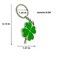 JINZHOUFZ 3D The Lucky Four Leaf Clover Keychain Lucky Key Chain Jewelry Gift Green 1