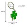 JINZHOUFZ 3D The Lucky Four Leaf Clover Keychain Lucky Key Chain Jewelry Gift Green 1