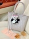 Joedy Bear Keychain Bag Charms Purse Charms Cute Keychains for Women Handbags Backpacks Wallet Black White