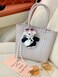 Joedy Bear Keychain Bag Charms Purse Charms Cute Keychains for Women Handbags Backpacks Wallet Black White
