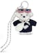 Joedy Bear Keychain Bag Charms Purse Charms Cute Keychains for Women Handbags Backpacks Wallet Black White