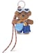 Joedy Bear Keychain Bag Charms Purse Charms Cute Keychains for Women Handbags Backpacks Wallet Brown Blue