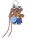 Joedy Bear Keychain Bag Charms Purse Charms Cute Keychains for Women Handbags Backpacks Wallet Brown Blue