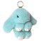 jtkdxqs Soft Cute Bunny Keychain Artificial Rabbit Fur Plush Fluffy Pom pom Key Ring for Womenlake blue