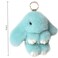 jtkdxqs Soft Cute Bunny Keychain Artificial Rabbit Fur Plush Fluffy Pom pom Key Ring for Womenlake blue