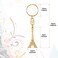 Junkin 30 Pieces Eiffel Tower Keychain Retro Decorations Purse Charms Statue Model Prom Keychain French SouvenirsGold